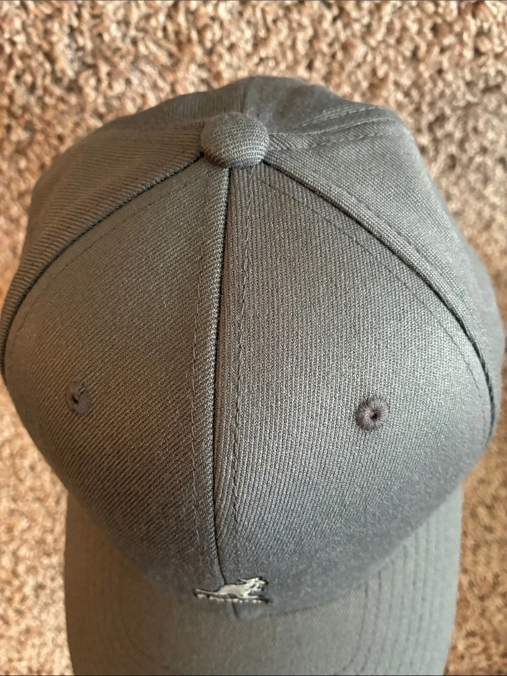 Kangol Charcoal Gray Kangaroo Logo Fitted Flexfit Cap